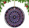 Weekino Frankreich Notre Dame de Paris Windows Weihnachtsdekoration Christbaumkugel Hängender Weihnachtsbaum Anhänger Dekor City Travel Souvenir Collection Porzellan 2,85 Zoll