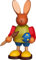 Christian Ulbricht Hase mit Pinsel - 8,5 cm