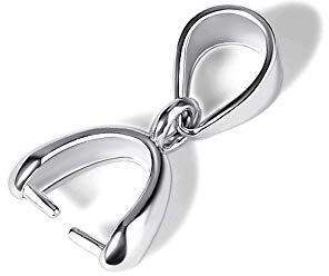 100Pcs Connettori per ciondoli Chiusura Pendenti Bail Clip Connettore per ciondoli Collana Gioielli Fai da te Craft Making