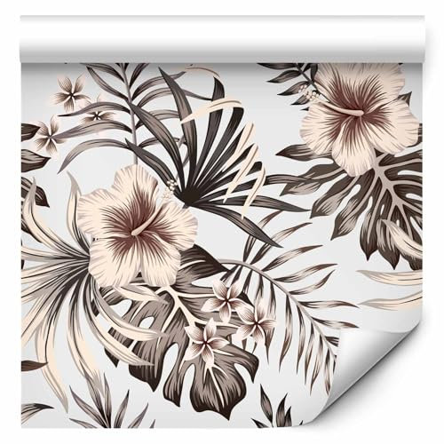 murando Papier Peint Adhesif 10m Décoration Murale Feuille Autocollante Stickers XXL pour Meubles Revetement Mural Tableaux Muraux Tapisserie Trompe l'oeil Monstera Usine esotica b-B-0583-j-a