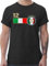 T-Shirt Herren - Fußball EM WM - 12. Mann Italien Mannschaft - 3XL - Schwarz - italienische Trikot Fussball Shirt männer Europameisterschaft Italy Tshirt Italia fussballtrikot fu Ball italen