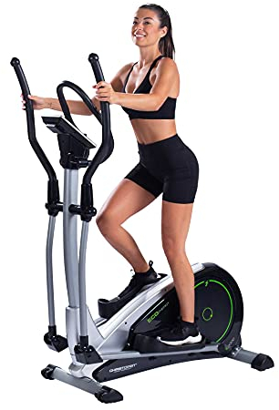 Christopeit Sport Crosstrainer-Ergometer Eco 2000 – Ellipsentrainer mit Eigenstrom-Generator, USB, Kinomap-App