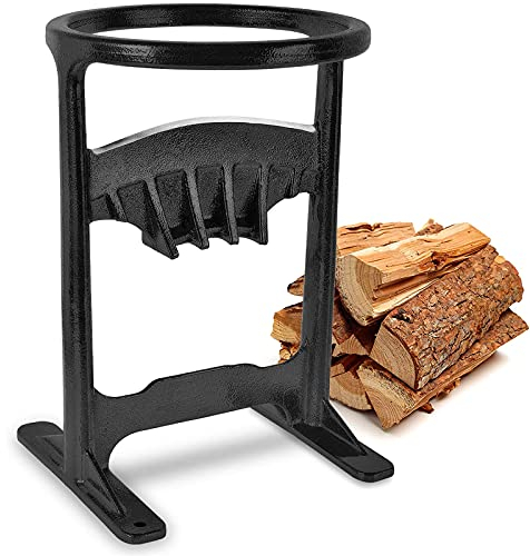 Haol Holzspaltkeil Manueller Brennholzspalter Holzspalter-Halter aus hochfestem Stahl Holzspalter Handgefertigt Brennholzspalter Werkzeug Sicherer Weg zum Schneiden von Brennholz