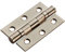 PAIR 76 x 51 x 2mm - Ball Bearing Hinge - Satin Nickel Plated Interior Door | Standard Home Door Hinge - Interior Door, Cabinet, Wardrobe - Various Sizes & Finishes Available