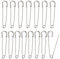 Große Sicherheitsnadel,15pcs Silber Extra Große Kilt Pins Heavy Duty Sicherheitsnadel Safety Pins Broschennadeln Klammern Nähen,für Bastelarbeiten Decken Strickzeug Kleidung Schmuck Wirkwaren(10cm)