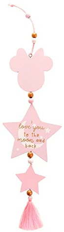 Disney Baby Minnie Mouse Hängeschild – Love You to The Moon & Back