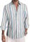Meilicloth Men's Shirts Long Sleeve Striped Casual Shirt Button Down Regular Fit Tops, Long Lasting Comfort Top for Men