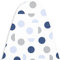 Encasa XO Ironing Board Covers and pad 125x46 cm- Thick 3mm Felt Padding, Drawstring Tightening & Lock, Heat Reflective, Scorch & Stain Resistant, for Wide Ironing Board - Blue Moon