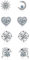 GUROTD 4 Pairs Sterling Silver Stud Earrings for Women Girls 925 Silver Stud Earrings Tiny Flower Heart Butterfly Stud Earrings Hypoallergenic Cubic Zirconia Diamond Cartilage Stud Earrings Set