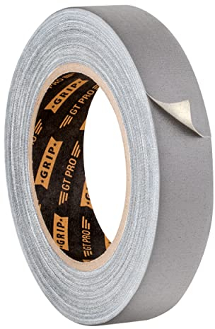 GRIP Eventbasics Hula Hoop Tape Grau, GT PRO Neon Tape, 25 mm x 25 m, Schwarzlicht Gaffa Tape UV-aktiv, matt