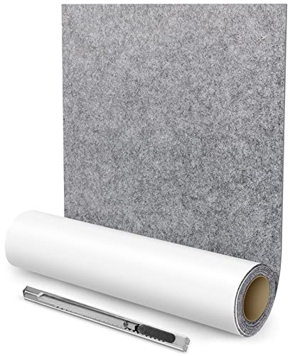 Large Self-Adhesive Felt Glides, 60x150 cm Felt Pads Self-Adhesive Furniture Glides, Light Grey Gliding Mat Tape Strong Strips for sofa, couch, table legs, chair furniture feet