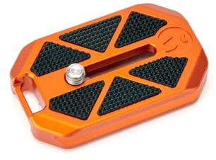 3 Legged Thing QR7 Wide Quick Release Plate - Arca-Swiss Compatible Quick Release Plate for Camera Stability (Copper Orange)
