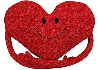 Hava Kolari Plüsch Kissen in Herzform Zierkissen, Herzkissen mit Arm Flauschig für Hochzeit,Valentinstag & Verlobung für Kinder/Mädchen/Sofa/Autos/Verschiedene