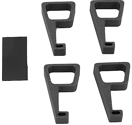 4 Soportes Horizontales para Consola de Juegos para Slim, Soporte de Elevación de Consola con Almohadillas Antideslizantes para Consola Slim, Soporte de Altura (Negro)