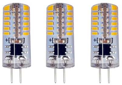 PB-Versand 3x G4 LED 1,8W 48 SMDs 12V / 24V (10-30 Volt) dimmbar Leuchtmittel Birne Lampe