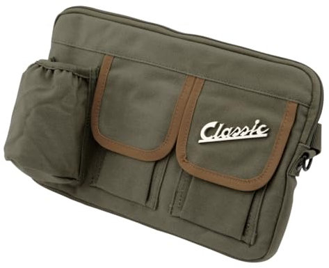 Borsa Portaoggetti verde oliva Sip Sportello Bauletto Anteriore adatto Per Vespa e Lambretta