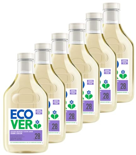 ECOVER - Flüssigwaschmittel - Apfelblüte & Freesia Color - Promopack 6 x 1,43L
