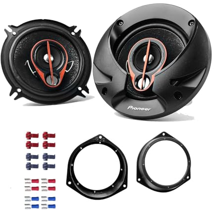 Auto Lautsprecher Boxen 13cm 3 Wege Koax 500 Watt Pioneer TS-R1350S passend für Opel Corsa C (X01) 2000-2006 Türen Front