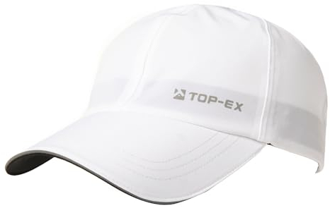 TOP-EX TOPEX XL/XXL wasserdichte Baseball Cap Herren Running Cap Sommer Kappe Sonnenhut Basecap Sports Golf Cap Tennis Laufkappe UV-Schutz Weiß L/XL