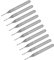 sourcing map 10pcs Spiral CNC Router Bits 1.0mm Diameter 1/8 Shank Up Cut 2 Flutes Solid Carbide End Mill Milling Bits with 6mm Cut Length for Wood Plastic Soft Metal Aluminum
