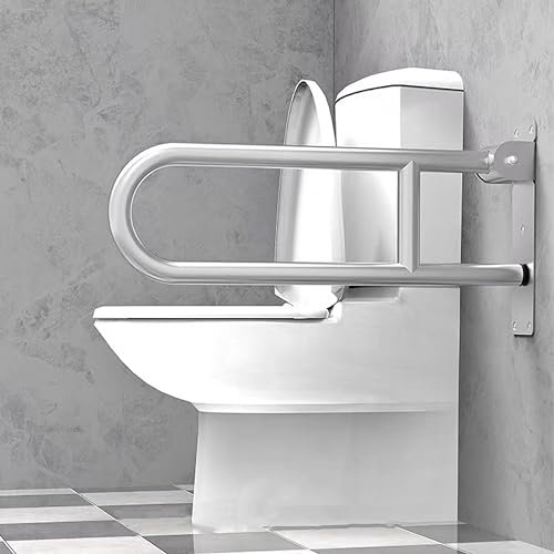WC Wandstützgriff Klappbar Haltegriff 70cm, SIDTIY Klappgriff Haltegriff 200Kg Edelstahl Haltegriff Faltbarer FüR Senioren Behinderte Sicherheitsgriff FüR Badezimmer Dusche Toilettenhaltegriff