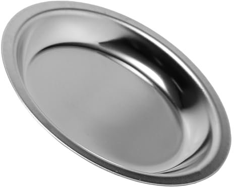 HOLIDYOYO Stainless Steel Tea Bag Saucer 2.2 Inch Round Tea Bag Holder Drip Tray for Home Brewing and Coffee Station Organizer