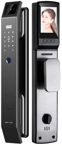 3D Face Recognition Smart Door Lock with Camera - Keyless Entry Door Lock for Hotel, Office, Home - Fingerprint, Passcodes, IC Card Access - APP Enabled