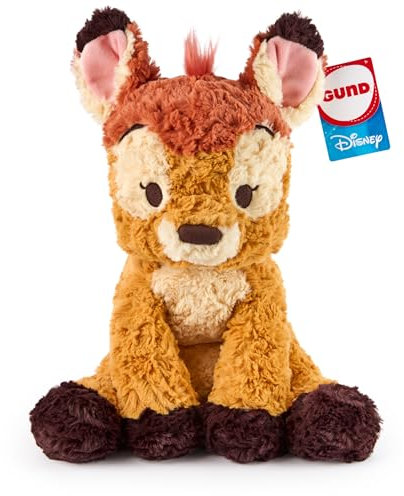 GUND Disney Offizielle Bambi Plüsch, Disney Cozys Kollektion, Bambi Toys, Reh Stofftier ab 1 Jahr, Braun, 25,4 cm
