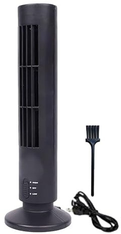 Ventilador Torre Eléctrico - Ventilador De Aire Acondicionado Vertical | Ventilador De Torre De Aire Acondicionado - Ventilador De Piso Silencioso Con Puerto USB Para Área De Trabajo, Dormitorio, Via