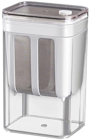 Griechischer Joghurt Sieb,Feine Filtersiebe Joghurt Sieb mit Deckel Joghurt Maker Molkeabscheider,Joghurtmaker Feine Filtersiebe Joghurt Sieb fur Filtern von Saft, Milch Frischkäsebereiter Waschbar