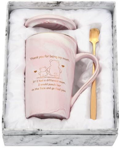 Joymaking Pink Mum Coffee Mug 11Oz - Funny Gift from Daughter Son for Mother's Day, Birthday, Christmas