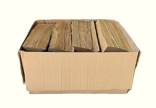 Madera de Calefacción Roble Seco, 10 kg, troncos 25 cm, sin corteza, para chimenea, horno de pizza, barbacoa, con 3 encendedores naturales