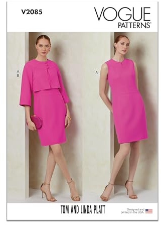 Vogue Paper Patterns V2085P5 Misses' and Miss Petite Dress and Jacket by Tom and Linda Platt P5 (12-14-16-18-20)