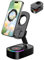 Altoparlante con supporto a induzione 5 in 1, altoparlante Bluetooth, altoparlante a induzione con batteria da 2000 mAh, altoparlante a induzione wireless, supporto pieghevole per cellulare