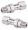 2 Pezzi Raccordo Girevole 3/8 NPT per Idropulitrice, Acciaio Inox Connettore Rotante 360°Antipiega 4500 PSI per Pistola e Tubo