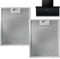 Cooker Hood Grease Filter - 2 Pack Extractor Hood Filters | 5 Layer Aluminum Grill for Home Kitchen Extractor Hood, Restaurant Extractor Hood - 2 Pack