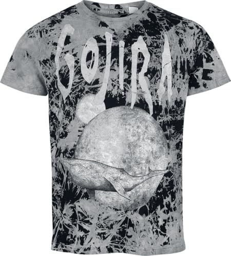 Gojira Whale Sun Moon Männer T-Shirt schwarz/grau Band-Merch, Bands