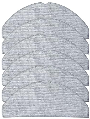 COYICOLI 6 Pack Mop Cloth Pads Replacement for Tapo RV30 Max / RV30 Max Plus / RV20 Max / RV20 Max Plus Robot Vacuum, Washable Reusable Microfiber Mopping Pads Accessories