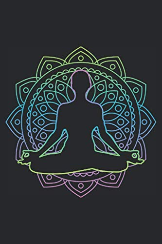 Notizbuch: Mandala Yoga A5 Notebook liniert I Geschenk für Yogi Yoga Lehrer und Schüler I Tagebuch Journal Meditation