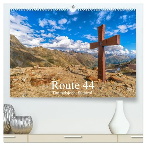 Route 44. Timmelsjoch, Südtirol (hochwertiger Premium Wandkalender 2026 DIN A2 quer), Kunstdruck in Hochglanz: Lassen Sie sich über 12 Monate mit ... der Texelgruppe entführen. (CALVENDO Natur)