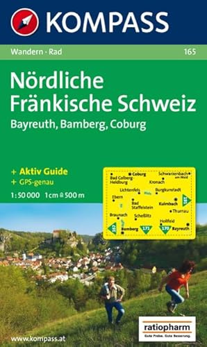 Nördliche Fränkische Schweiz: Wanderkarte mit Kurzführer und Radrouten. GPS-genau. 1:50000 (KOMPASS Wanderkarte, Band 165)
