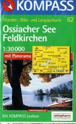 Ossiacher See /Feldkirchen: Mit Kurzführer, Radwegen und Langlaufloipen. 1:30000 (KOMPASS Wanderkarte)