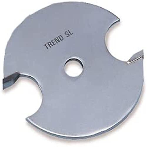 Trend Professional 1/4 Inch Bore Slotter, 6.0mm Kerf, 2 Teeth, 41.3mm | Two-Tooth Tungsten Carbide Tipped Slot Cutter For 1/4 Inch Bore Routing With 6.0mm Kerf And 41.3mm Diameter, 34/20TC