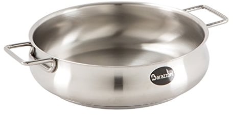 Barazzoni Tummy Tegame due manici, Acciaio inox 18/10, Diametro cm 18, Litri 1,25. Made in Italy.