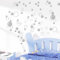 88 Waterproof Floating Bubble Loose Stickers Choose from 20 Colours Bathroom Tile Window Wall Art - Silver