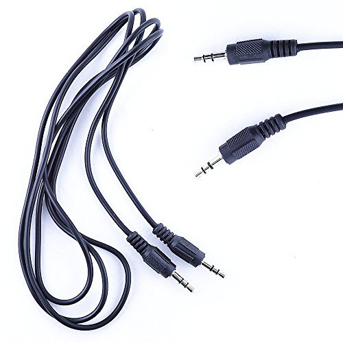 REY Cable Doble Mini Jack Macho 3,5mm Audio Estéreo 1 Metro