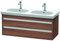 Duravit Waschtisch kt664907979 2 Schubladen 1150 x 455 Nussbaum natur