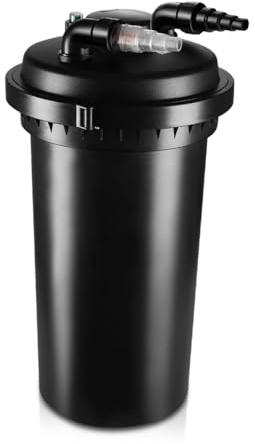Flexzion Bio Pressure Pond Filter, 13W UV-C, 2,380 GPH, 800-1,600 Gal