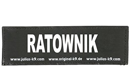 Interchangeable Patches, 1 pair, RATOWNIK, Size: Large, Black