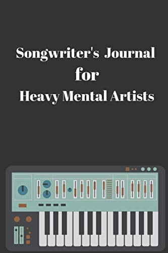 Songwriter's Journal for Heavy Metal Artists: Staff manuscript paper for note taking,composing lyrics and jotting inspirations